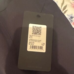 Black High-Rise On-Call Scrub Pants fabletics medium new